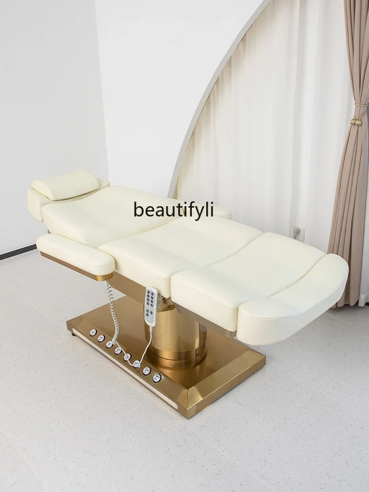 A Electric Beauty Bed Beauty Salon Special Micro Plastic Lift Beauty Care Bed Dental Tattoo Embroidery Ear Cleaning Tattoo Bed