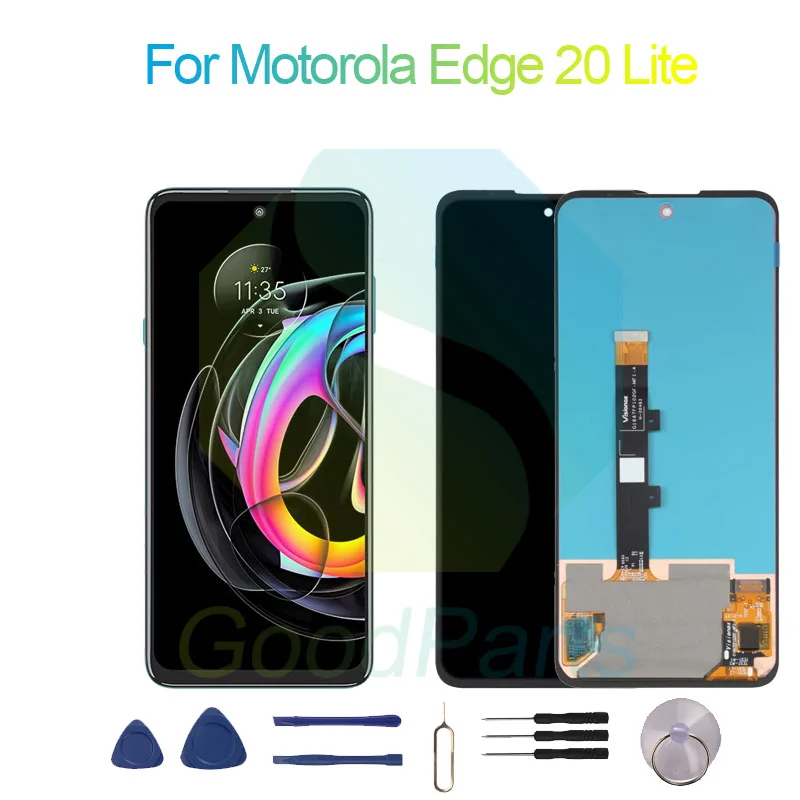 

ЖК-экран для Motorola Edge 20 Lite, 6,7 дюйма, стандартный для Moto Edge 20 Lite, сменный сенсорный дигитайзер в сборе