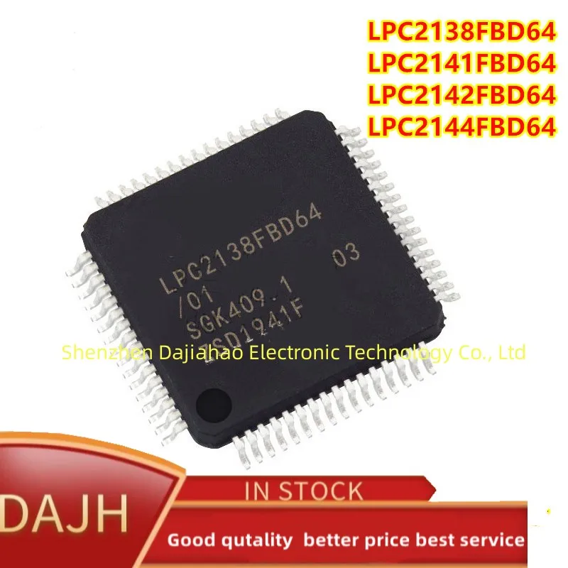 1pcs/lot lpc2138fbd64 lpc2141fbd64 lpc2142fbd64 lpc2144fbd64 qfp ic chips in stock