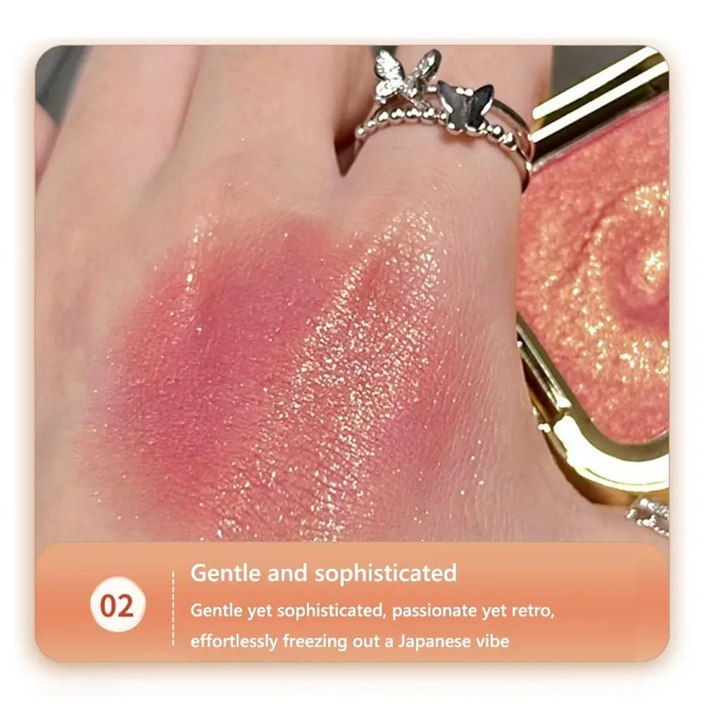 Colorete en polvo monocromático, puré de patatas, Color de alta visibilidad, colorete en polvo, brillo Natural, sombra de contorno