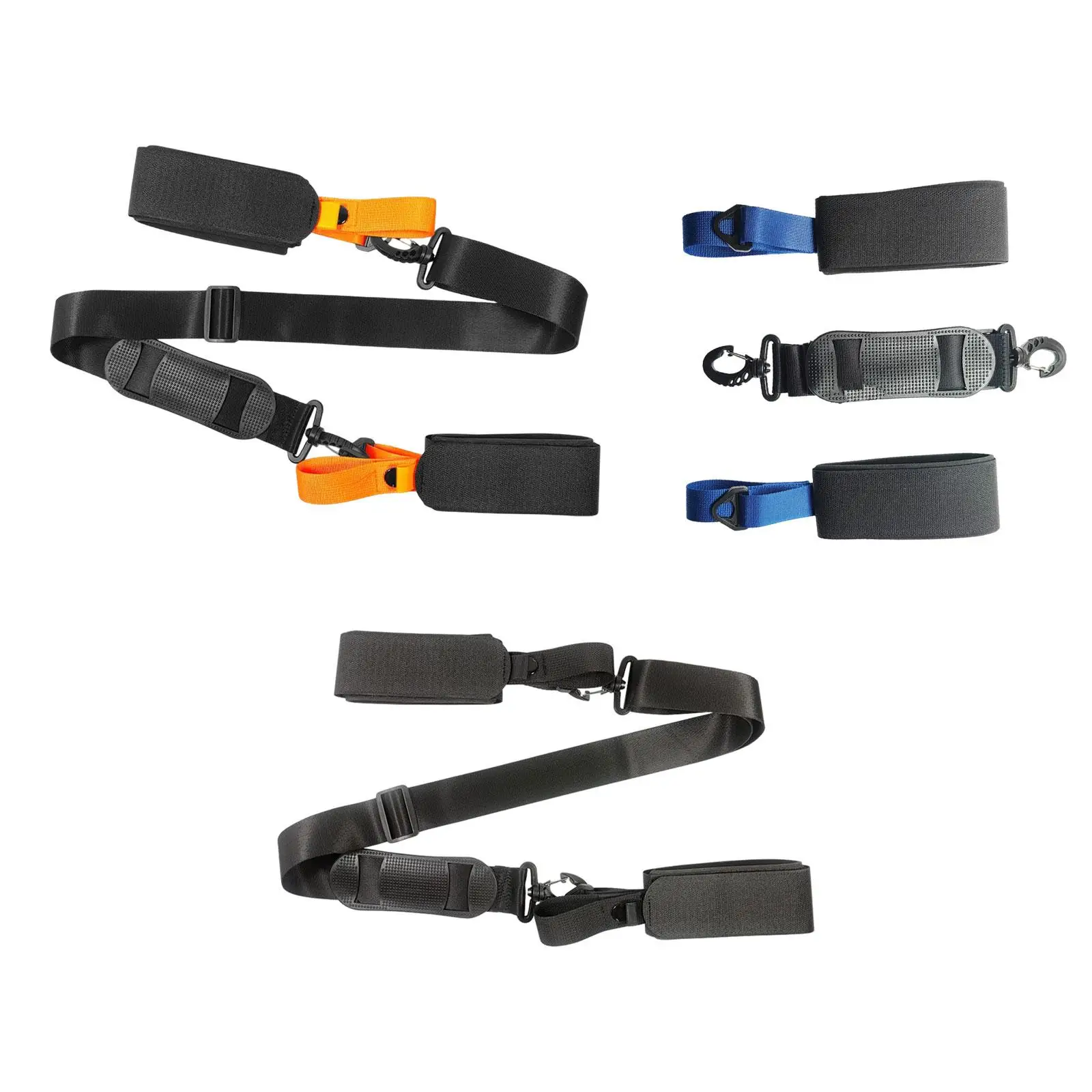 Ski Carry Strap Belt Cushioned Equipments Tool for Snowboard Adults Families