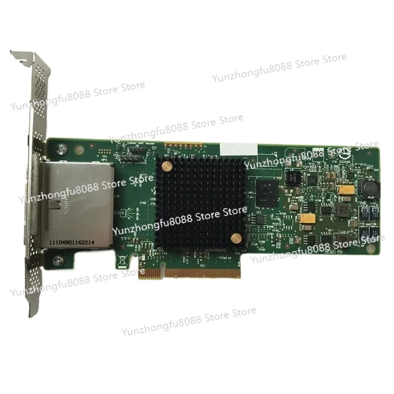 H221 660087-001 LSI SAS 9207-8e HBA 638836-001 MiniSAS PCI-E X8 3.0 6 جيجابايت/ثانية بطاقة RAID