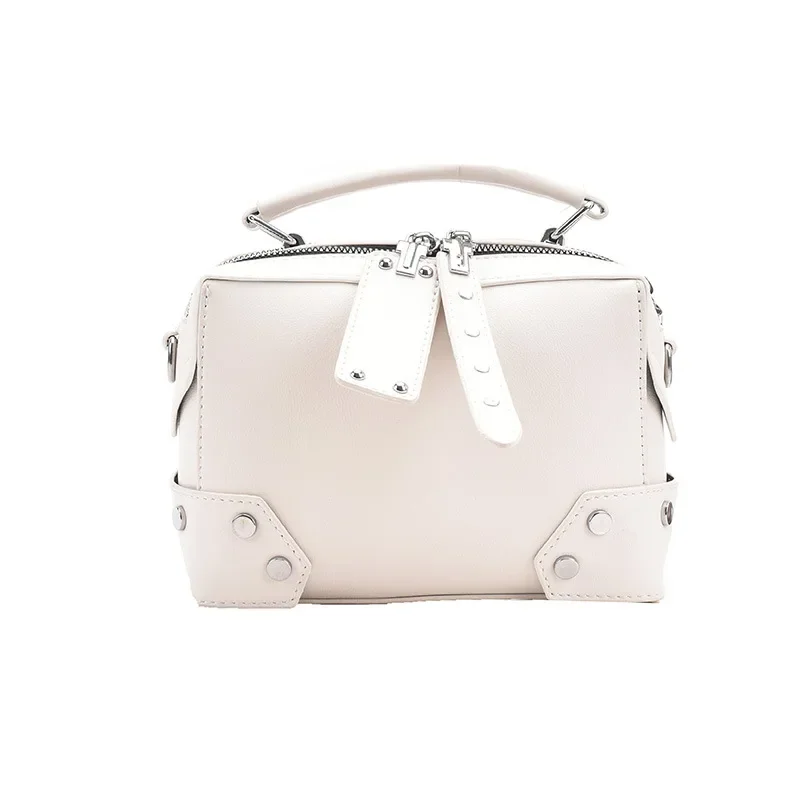 New fashion rivet bag women net red shoulder bag fashion solid color messenger bag cross-border small bag women image 6