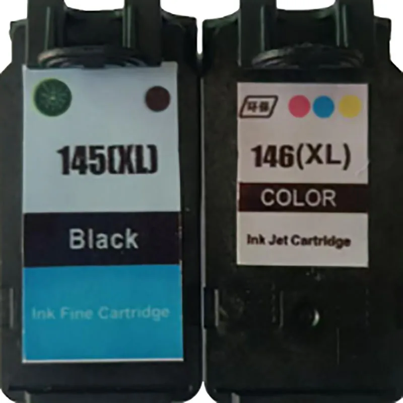 Cartuchos de tinta negros 145 y de color 146 de alta calidad compatibles con las impresoras PIXMA MG2410, 2510, 2910, l