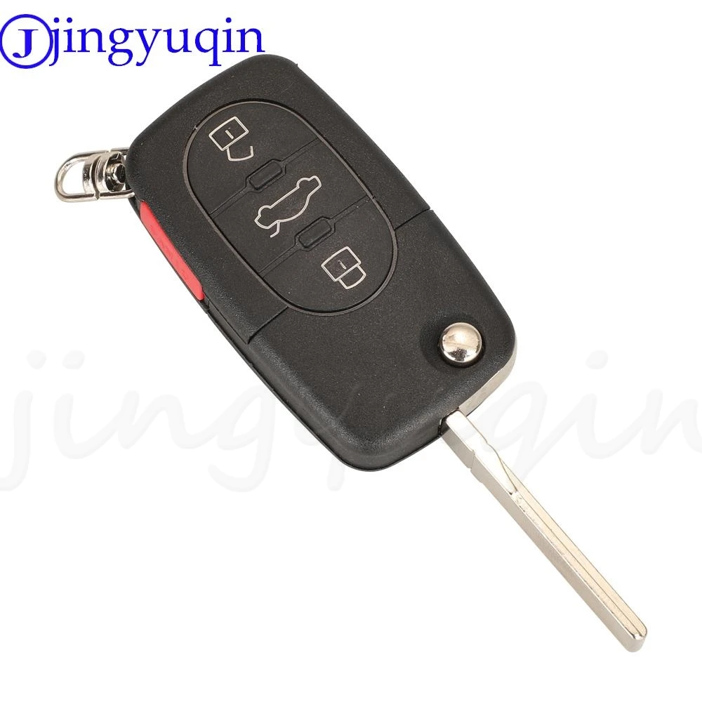 Jingyuqin-スマートリモコンキーフォブ,旧モデル,アウディa3,a4,a6,a8,tt,rs4 quattro,旧モデル,id48,4d0837231e,k,a,r,2 3、4btn