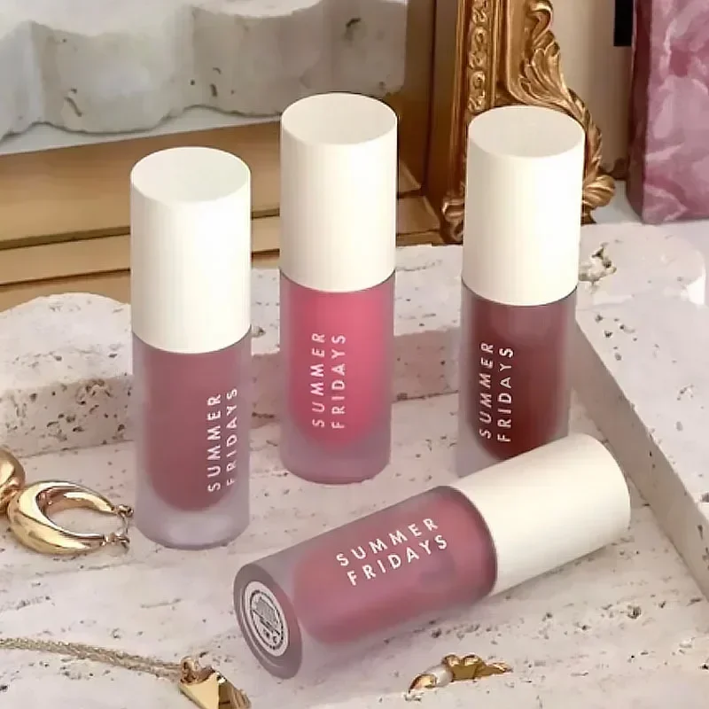 Fashion Summer Friday's Lipgloss Cherry Hot Cocoa Pink Sugar Brown Sugar Lippenbalsam Dreamy Lip Oil Transparent Soft Tube Makeup