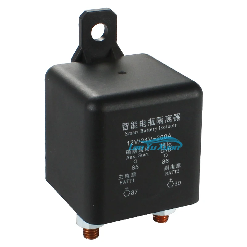 12v 200Amp Dual Battery Smart Isolator  -Voltage Sensitive Relay Specially Designed for ATV,UTV,Boats,RV's,Campers