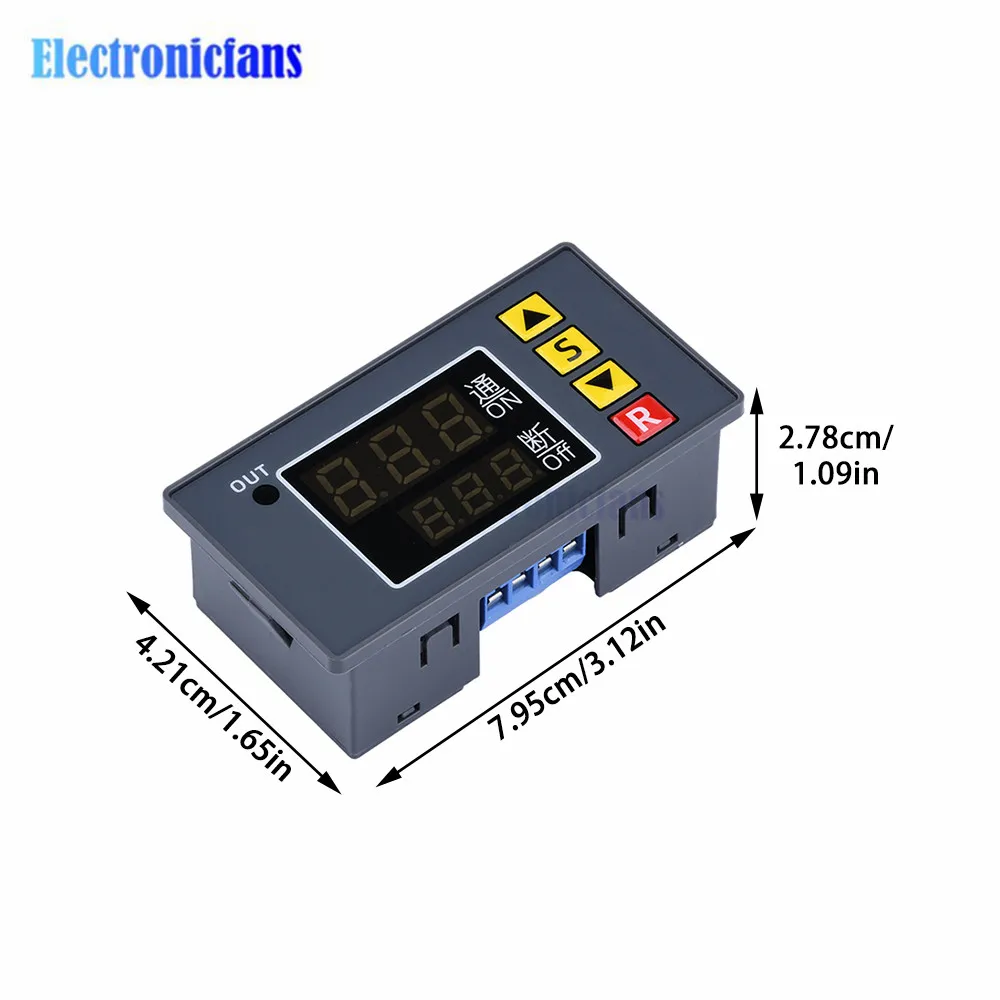 10A AC 110V 220V 12V Zeitrelais-Modul – Programmierbare Zeitverzögerung für Beleuchtung, Wasserpumpen und Motoren – Detail 10