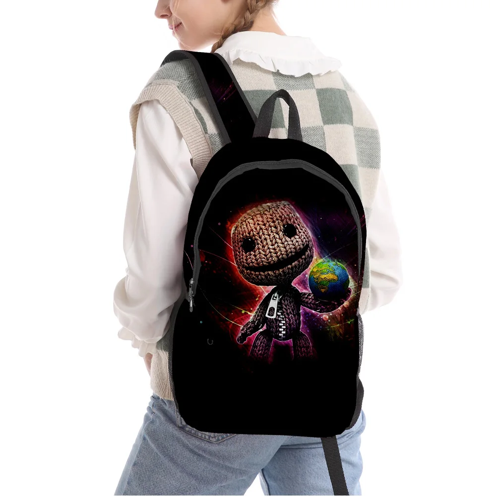 Sackboy Harajuku New Anime Backpack Adult Unisex Kids Bags Casual Daypack School Anime Bags Kids Backpack Boys