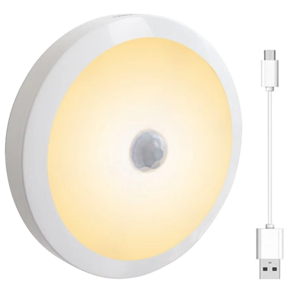 

LED Motion Sensor Night Light Operated USB Charging Hallway Bedroom Wall Lamp Sensor Light Night Lights