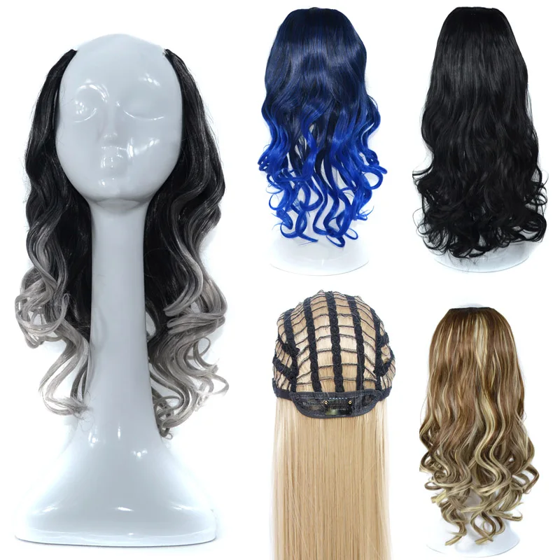 

Zolin Synthetic U-Part One Piece Clip-in Hair Extension Long Wavy Curly Thick Half Head Natural Looking for Daily Use