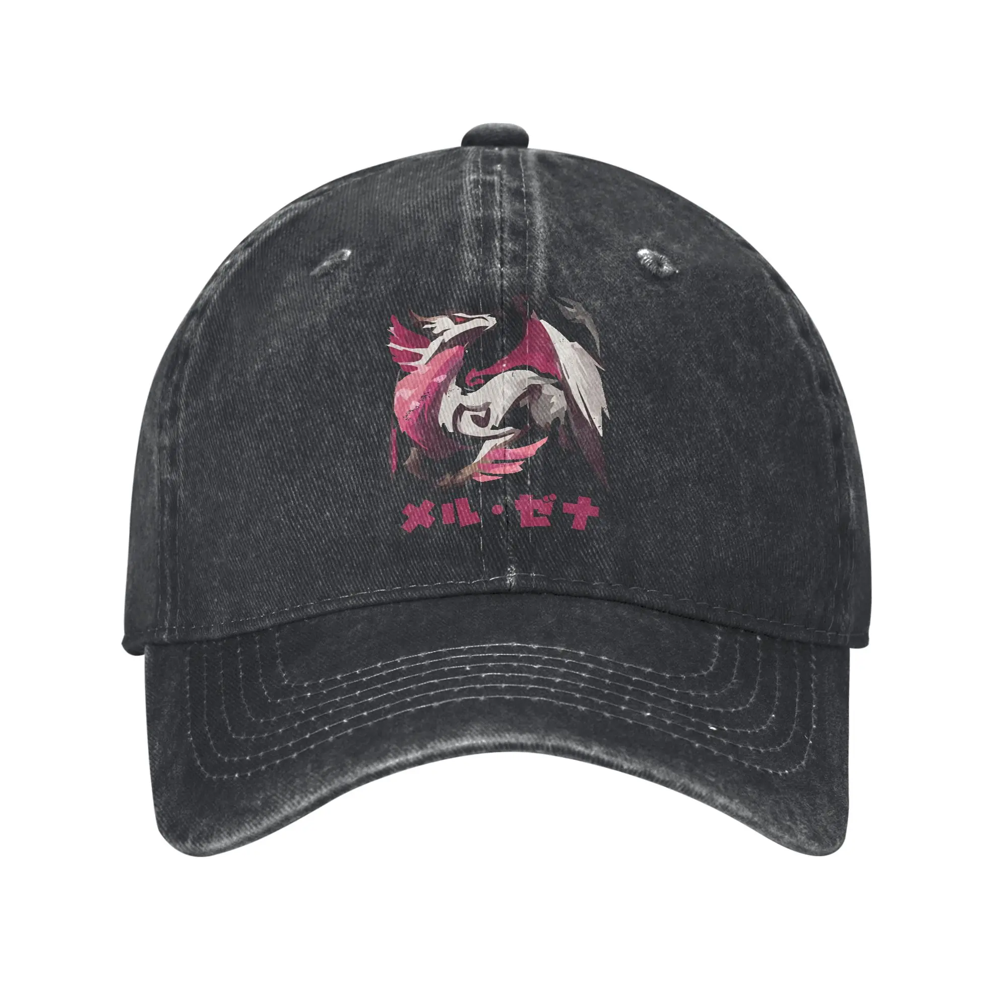 Monster Hunter Rise Sunbreak Malzeno Kanji  Printed Cap Men Women Cotton  Trucker Hat Lerisure Headwear Baseball Cap Adjustable