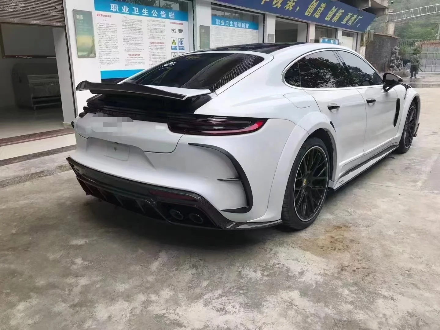 High Quality MSY Style Body kit for Panamera 971 with Front Bumper Rear Bumper Side Skirt hood Body Kit