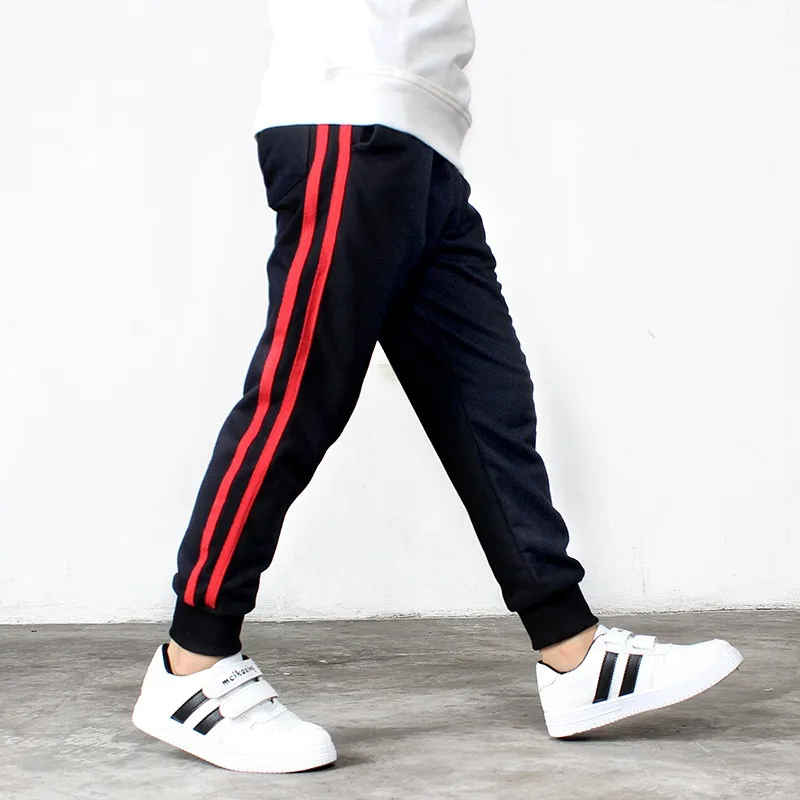 Boys Pants Cotton Atletic Boy\'s Joggers Sweatpants Pocket Children Long Trousers Casual Kids Sports Pants Teenager Boys Clothes