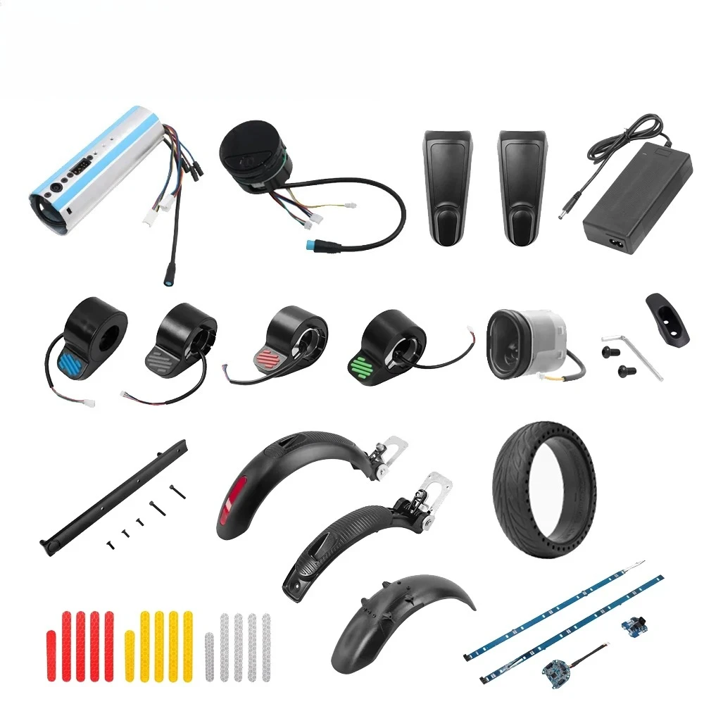 

Для Ninebot ES1/ES2/ES3/ES4 различные аксессуары, зарядное устройство, дисплей, плата управления Bms, дроссельная заслонка, переднее и заднее крыло, шины