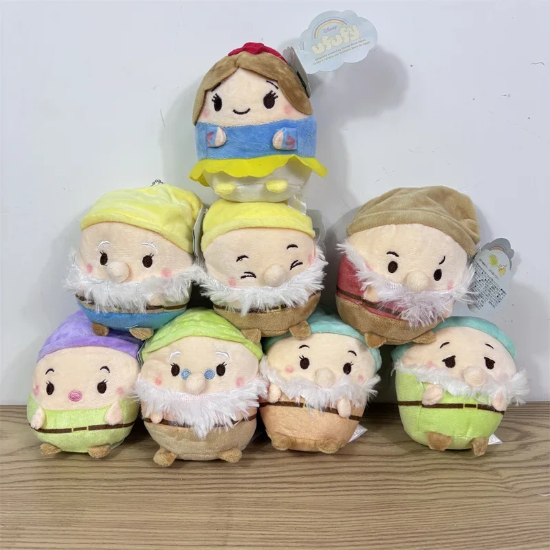 8pcs/Set Disney Snow White And The Seven Dwarfs Stuffed Funny Plush Toy Anime Princess Dolls Model Kids Brithday Xmas Gifts