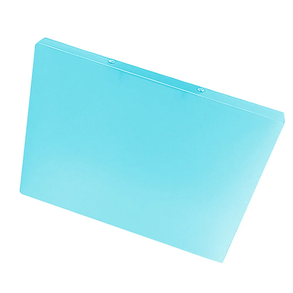 

3Pcs A4 Multifunctional Loose Leaf Binder Heavy Duty Plastic Document File Folder Spring Mechanism Wide Opening for Teachers