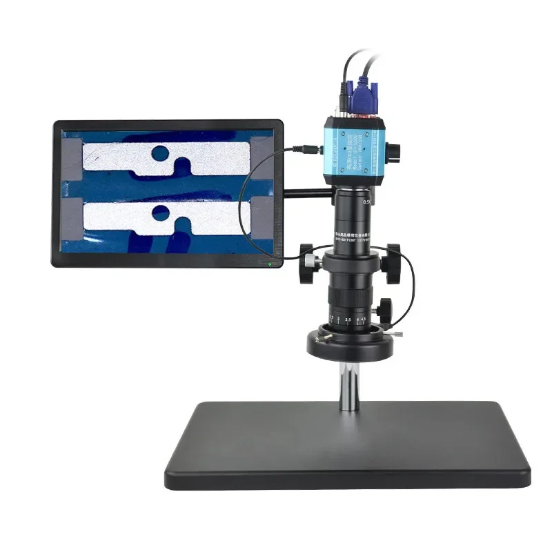 Microscopio elettronico industriale HD CCD ad alto ingrandimento riparazione telefono cellulare con display video digitale professionale