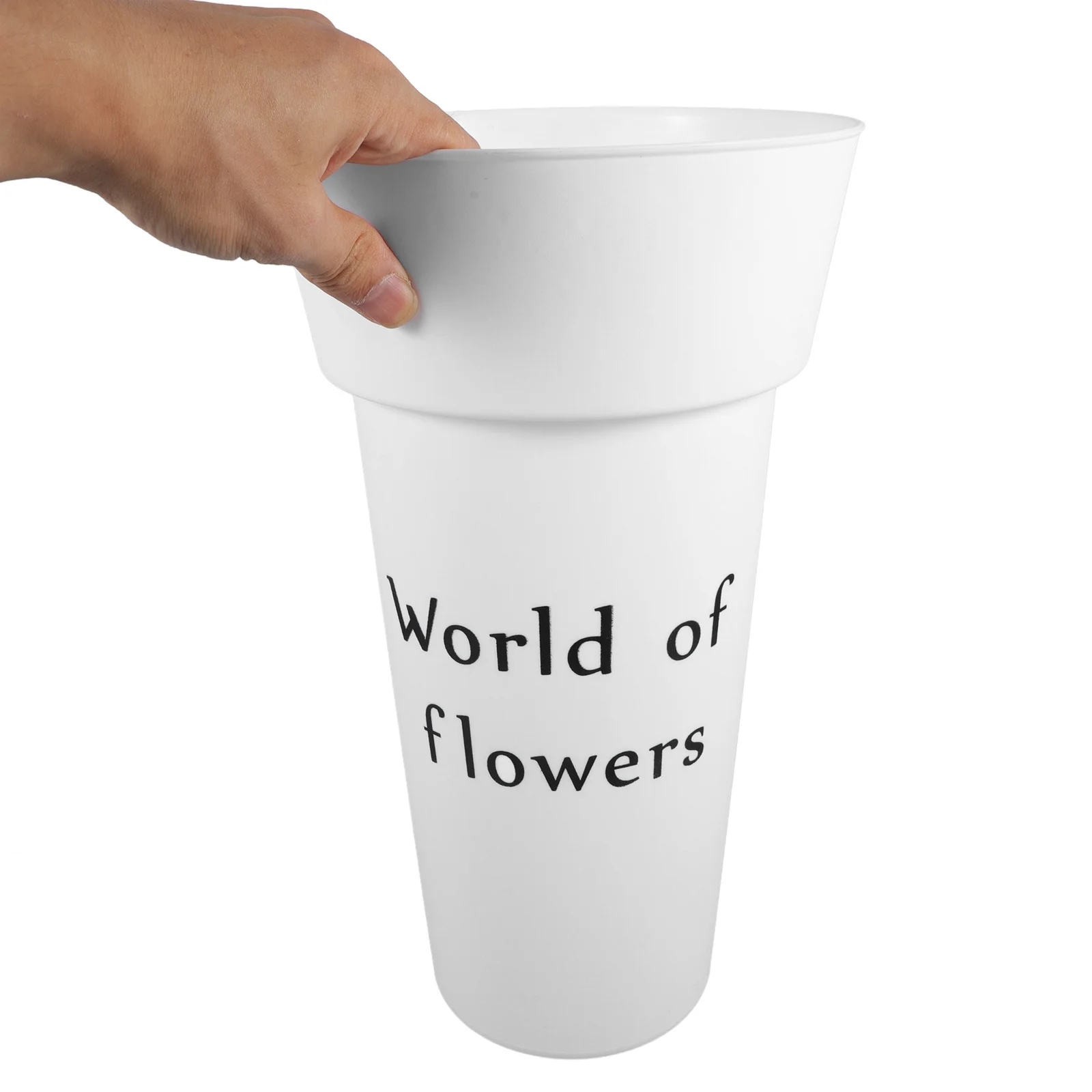 

2Pcs Creative Flower Storage Containers Modern Simple Style for Indoor Outdoor Decor Flower Shop Use Decorative Plants Bucket