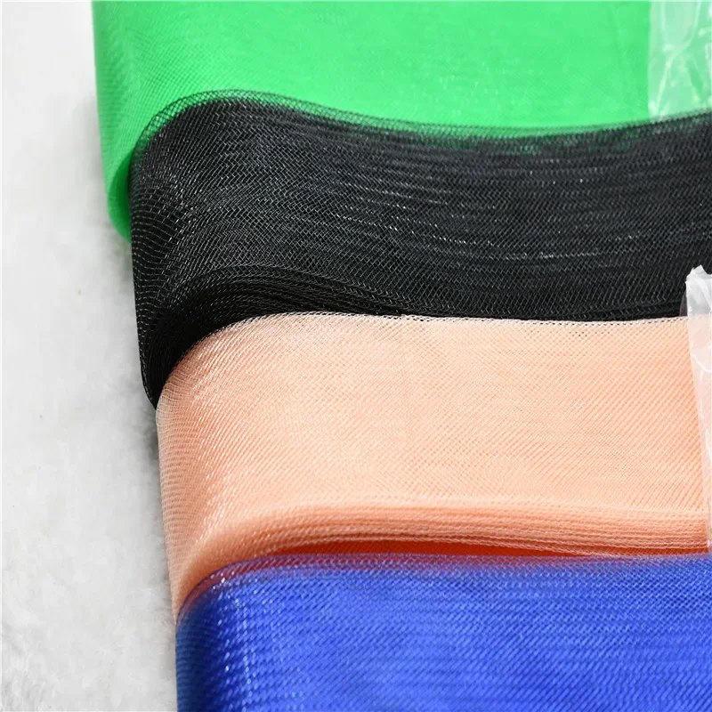 Hard Horsehair Crinoline Tube Crin Trimming Clear mesh ribbon use for Braid Hats Fascinator craft 1cm ~16cm you can pick