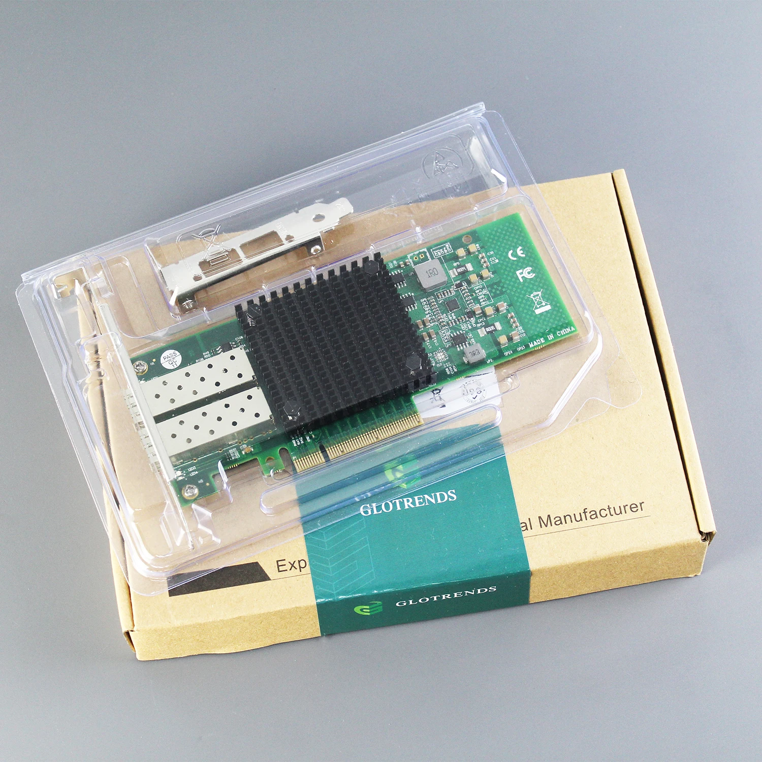 ST7268 2-Port 10Gb SFP+ Ethernet Network Card with Intel 82599ES Controller, PCIE 2.0 X8 Interface, Not Support Mac OS