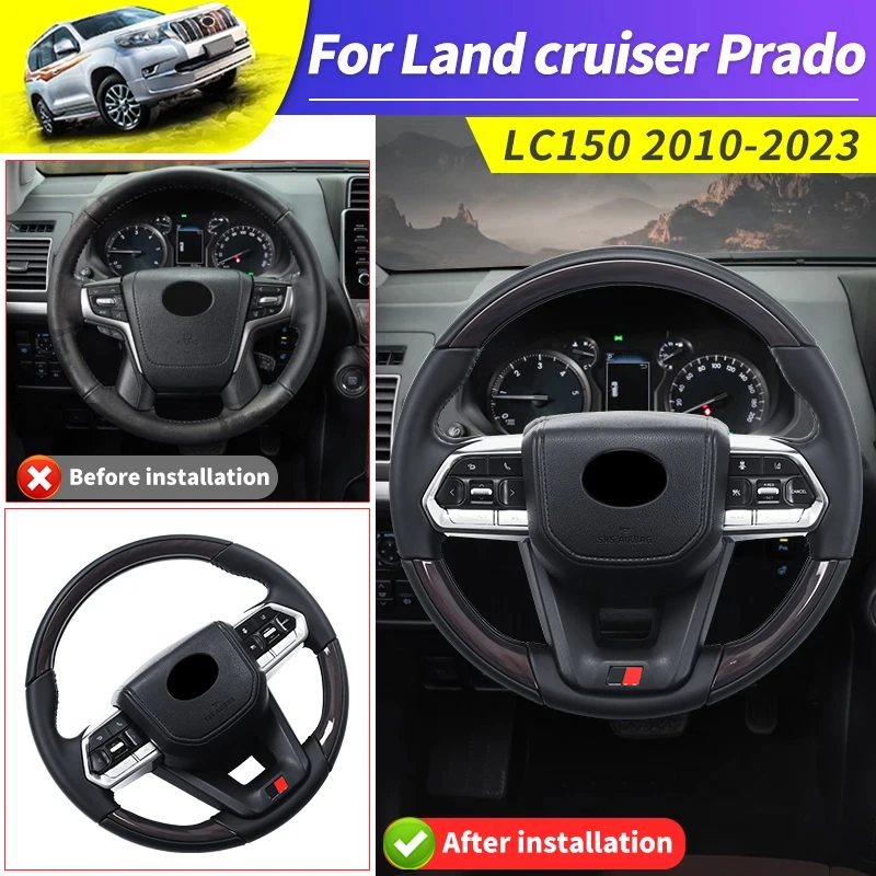 For Toyota Land Cruiser Prado 150 Lc150 2010-2023 Upgrade Lc300 Steering Wheel Assembly, Fj150 Interior Modification Accessories