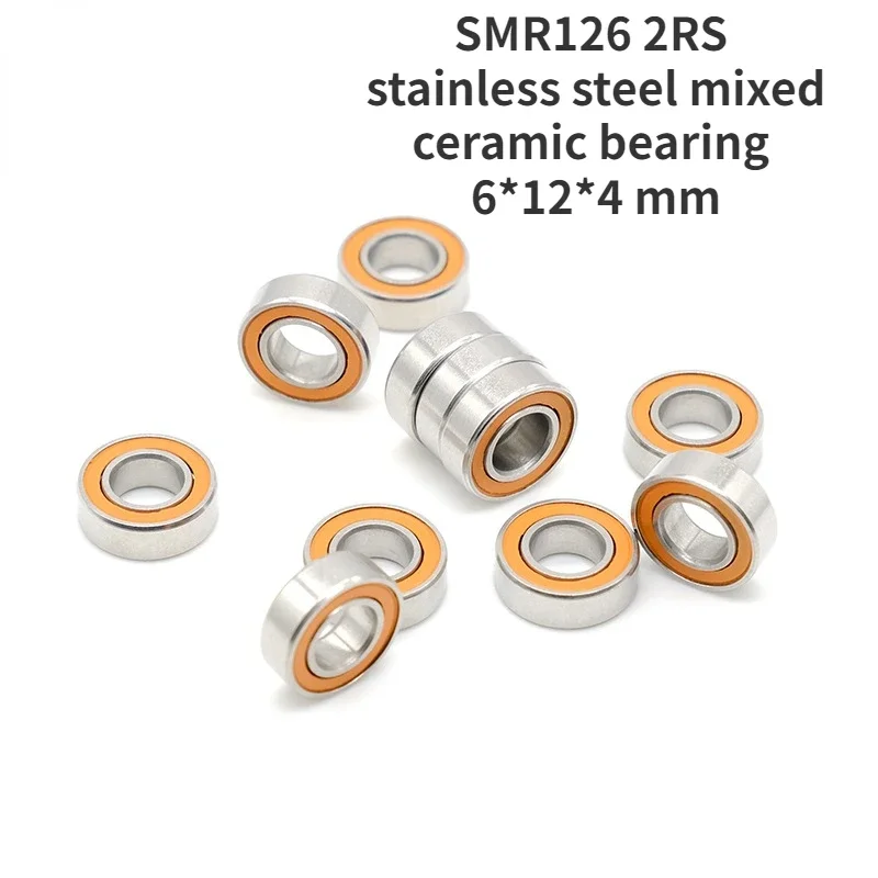 SMR126 2RS stainless steel mixed ceramic bearing 6*12*4 Water drop fishing gear fishing reel bearing