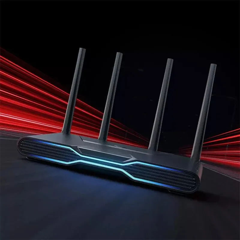 Xiaomi-Roteador WiFi para jogos Redmi, AX5400 Mesh, 6 2.5Gbps, Efeitos de iluminação RGB, Porta de rede para jogos