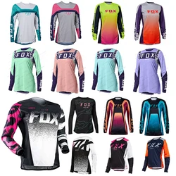 BAT FOX-Mountain Bike Jersey, Enduro MTB Downhill, Quick Dry, Motocross T-shirt, Off-Road