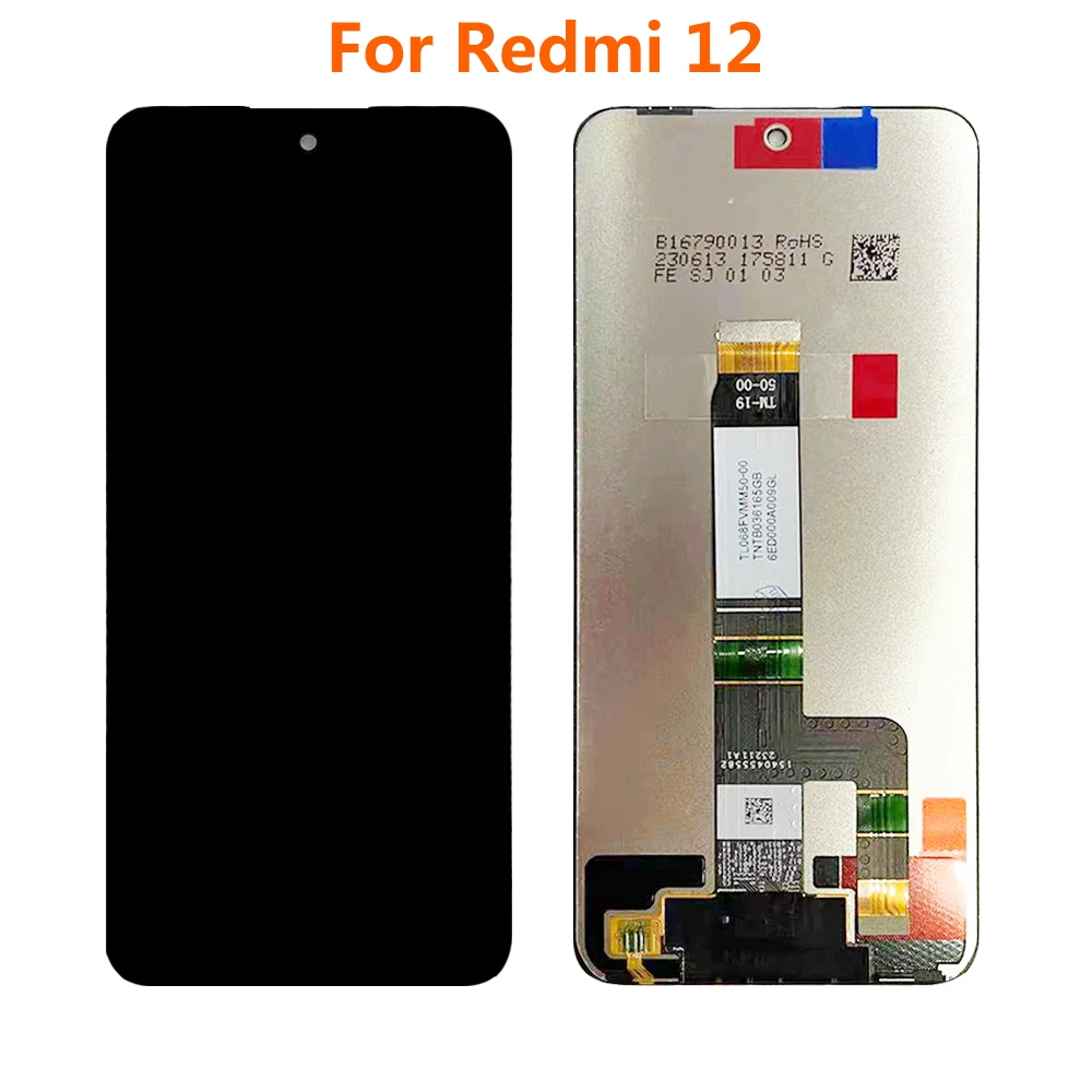 

ЖК-дисплей 6,79 дюймов Redmi12 для Xiaomi Redmi 12, ЖК-дисплей, сенсорный экран, панель, датчик, дигитайзер в сборе, запасная часть 100%, тест