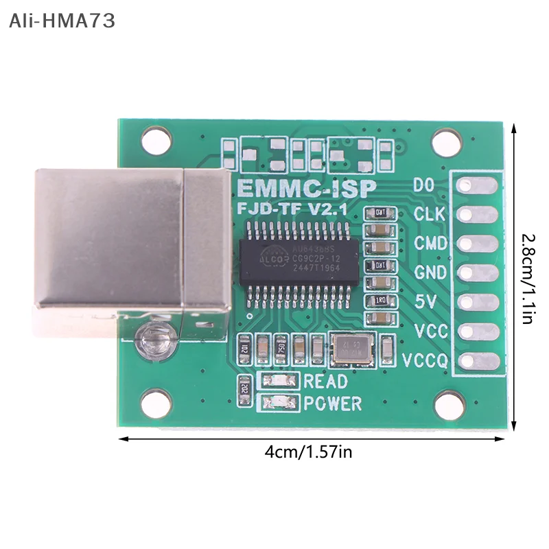 AU6438BS ซ่อมโทรศัพท์มือถือแฟลชเครื่องปลดล็อค EMMC-ISP Flying Line Artifact เครื่องมือ USB-B ประเภทการสื่อสาร
