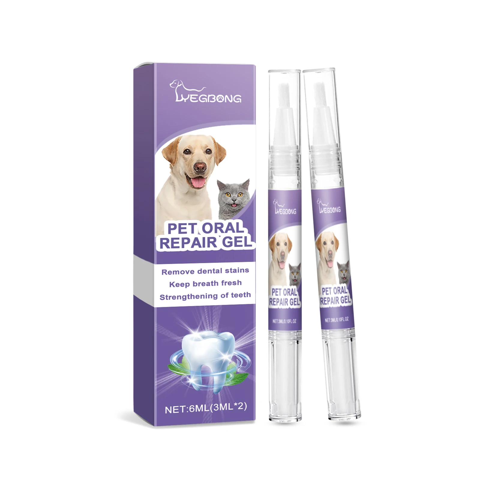 

Yegbong Pet Repair Gel Dog Cat Oral Cleaning Care Odor Fresh