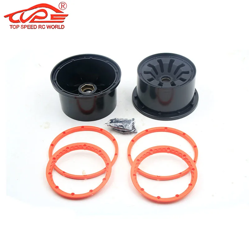 Upgrade Tire Parts Wheel Hub Rear or Front Kit for 1/5 Scale Rc Car Gas HPI ROFUN BAHA ROVAN KM BAJA 5B SS Buggy Truck Parts