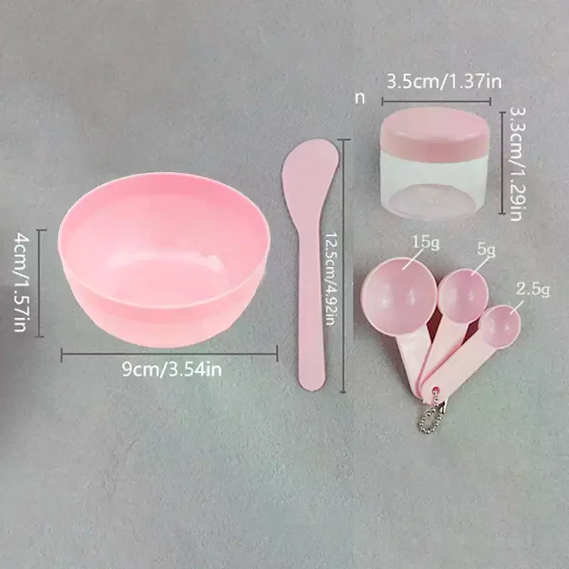 8 szt./zestaw Pędzel do Twarzy Miska Łyżeczka Zestaw Pędzel do Masek Sztyft do Masek DIY Narzędzia Kosmetyczne Narzędzia do Mieszania Pielęgnacja Skóry Akcesoria do Makijażu Pielęgnacja Skóry Kobiety