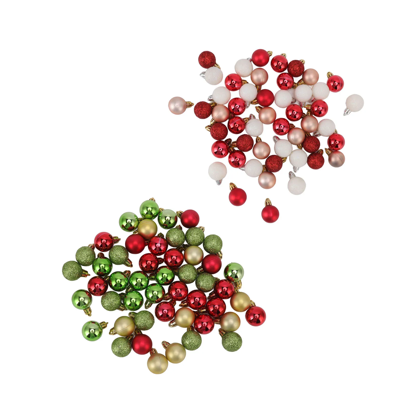 49pcs Mini Christmas Ball Ornaments Shatterproof Shiny Colorful Christmas Ball For Xmas Tree Wedding Party Decoration