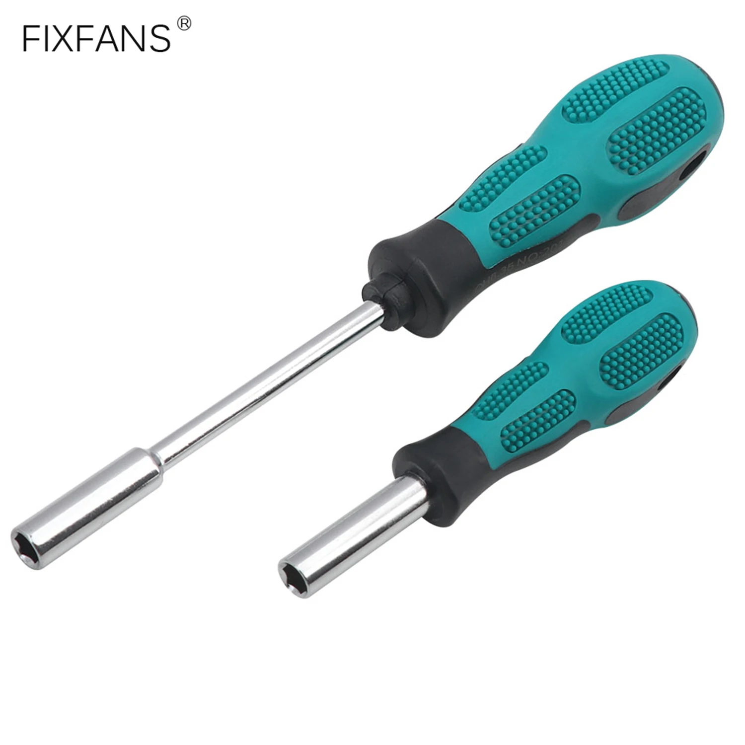 2Pcs 6.35mm Hex Bit Holder Screwdriver Handle for 1/4 Inch Bits, Magnetic Bit Driver with Soft Handle, 115mm and 200mm Long