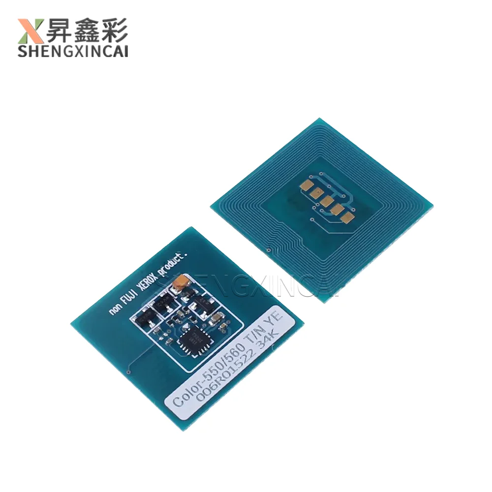 4 Buah Chip Toner Warna 550 560 570 untuk Kartrid Toner Xerox Color 550 560 570 006R01525 006R01526 006R01527 006R01528