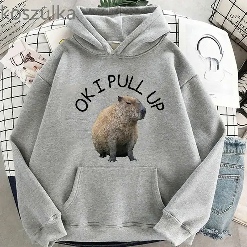 

Cartoon Beaver Printed Hoodies for Men and Women, Long-sleeved Casual Jackets, Hoodies for Autumn and Winter
