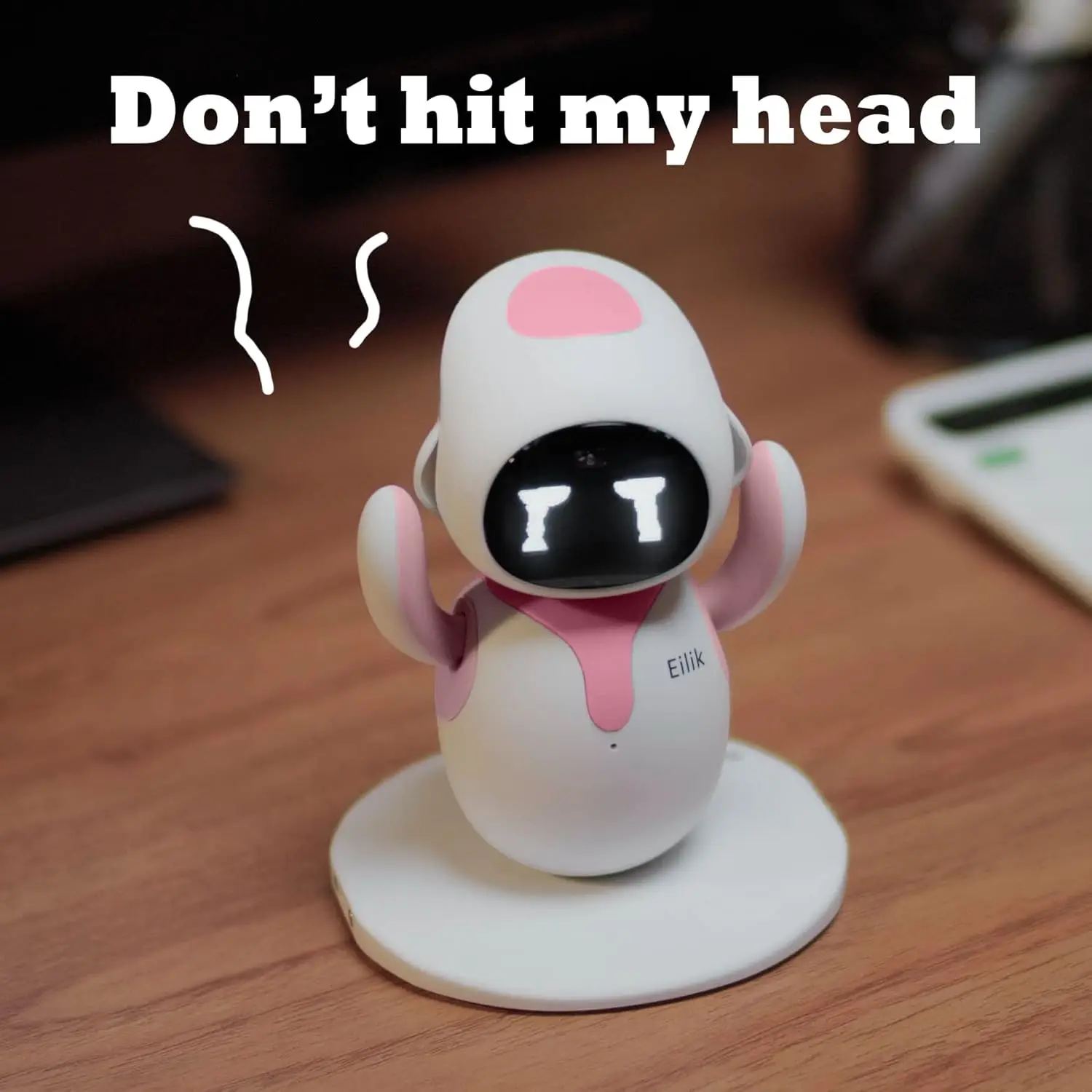 Pink Smart Touch Interactive Robot Toy with Abundant Emotions Idle Animations Mini Games Unique Gift for Girls Boys
