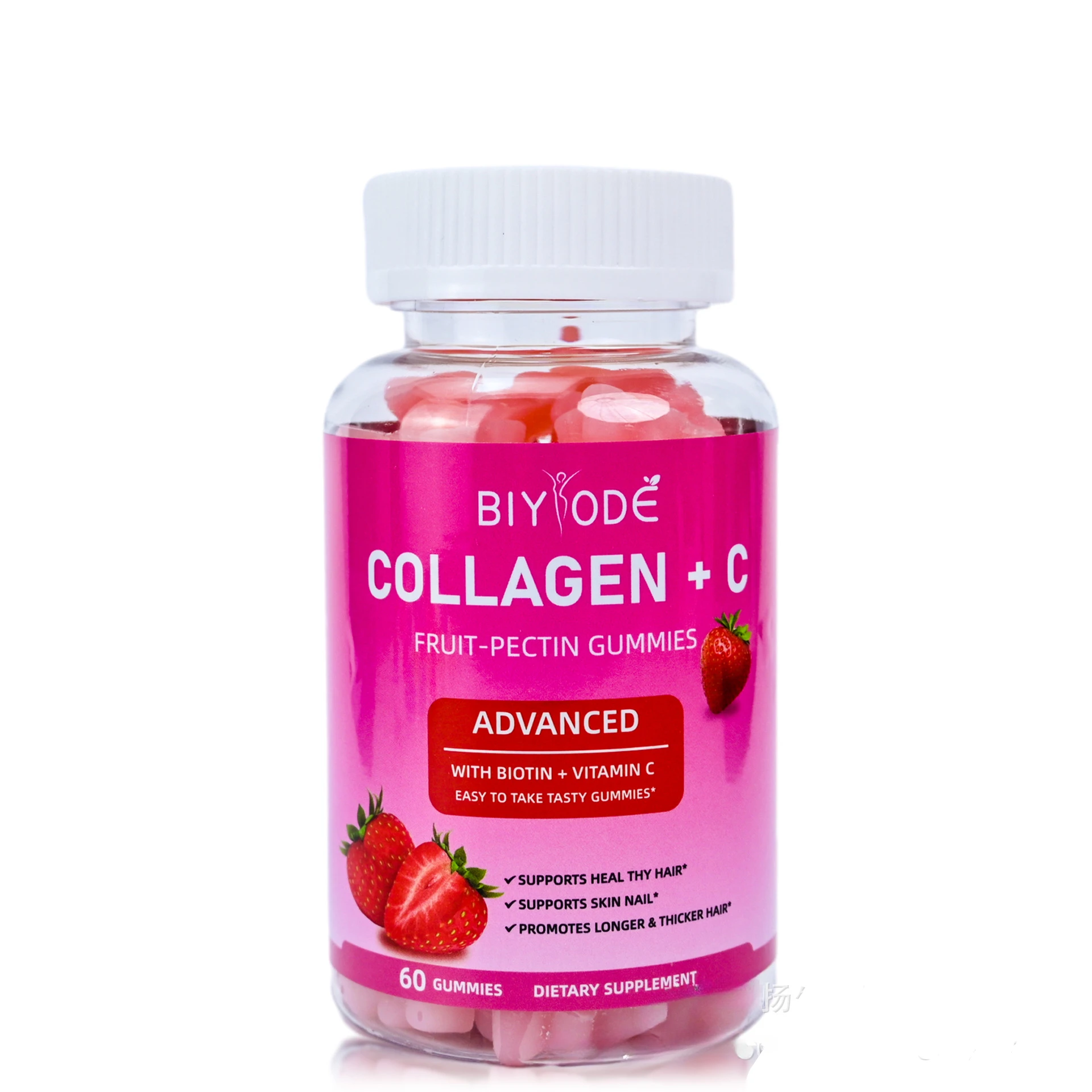 

1 bottle of collagen gummie VC brightens the skin maintains elasticity supplements nutrition and health food