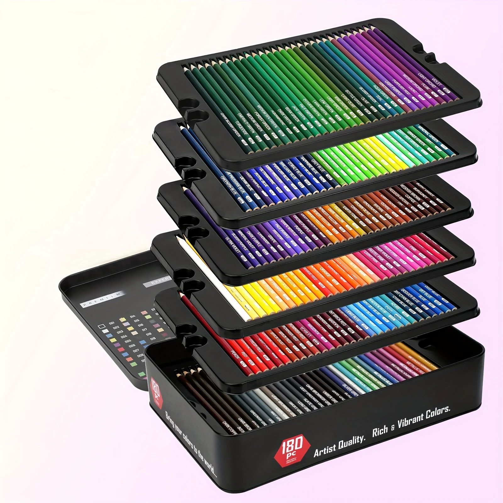 180-kleuren professionele kleurpotloden set Fine Art tekening niet-giftige oliepotloden set voor schetsen kleurpotlood