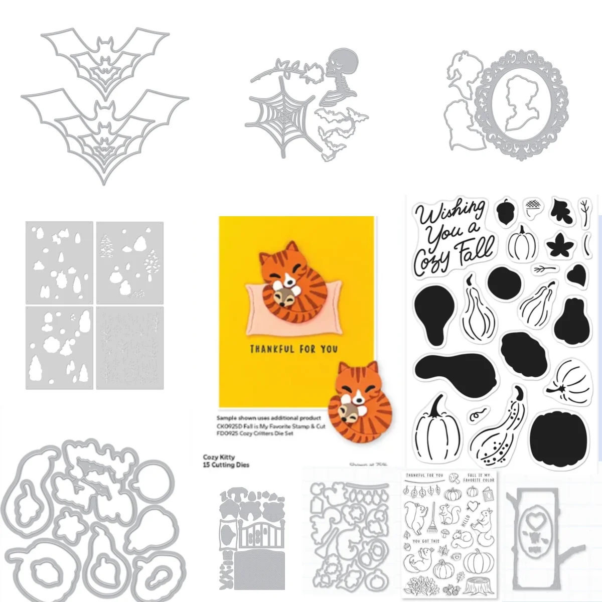 Squirrel Metal Cutting Dies Clear Stamps Stencil for DIY Making Card Scrapbook Paper Album Craft Supplies Decoration 2025 New