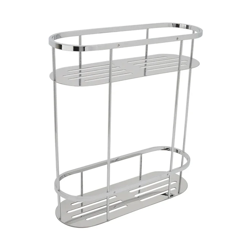 

Household Bathroom Stainless Steel Storage Rack Shower Rack Shampoo Cosmetic Toiletries Display Rack