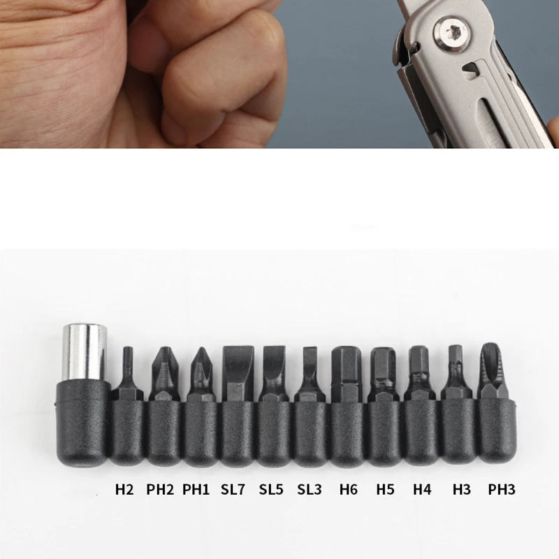 12 IN 1 Multi-function Tools Batch Head Combination Screwdriver Set Multi-function Pliers Partner Multi-model Batch Head Set