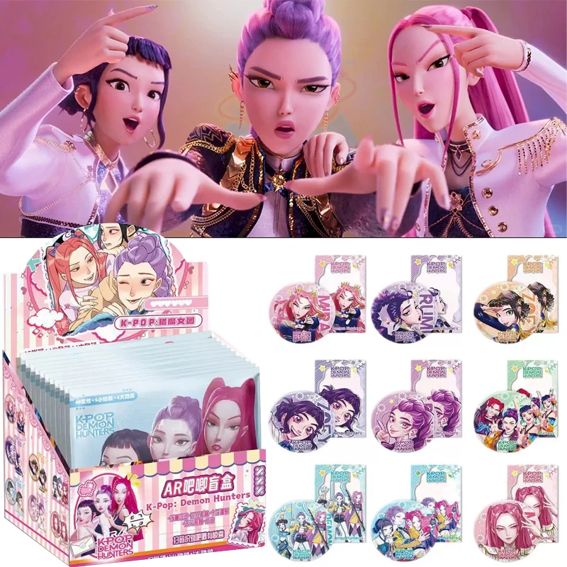 ตราสัญลักษณ์นักล่าปีศาจใหม่ 75 มม. กล่องสุ่ม ตราสัญลักษณ์ส่องแสงดาว แฟลชการ์ด กล่องลึกลับ อุปกรณ์คอสเพลย์ ของสะสมสำหรับแฟนๆ