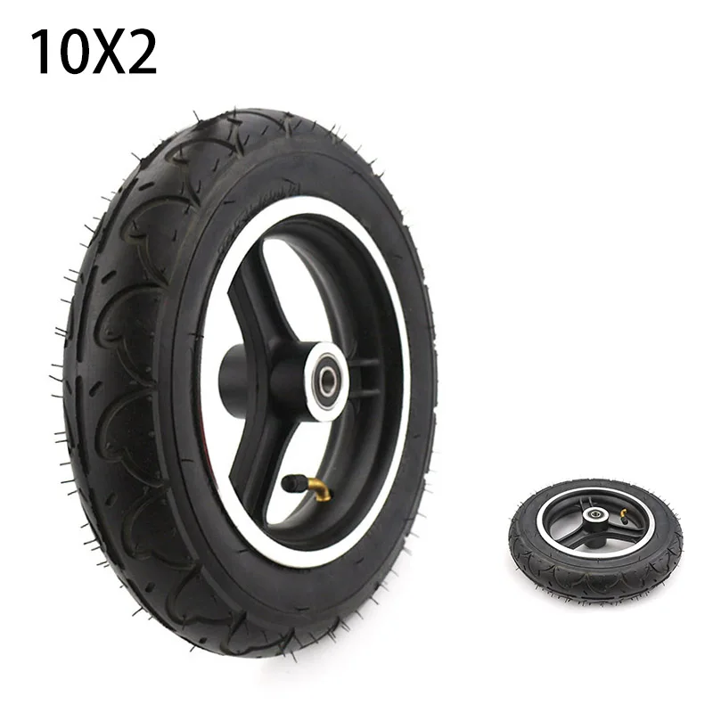 

54-152/10x2 QIND tyre 10x2 tire with alloy rim hub for 10 inch Electric balance car,baby stroller 10*2 Electric scooter wheel