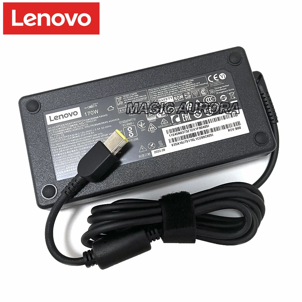 

Original Lenovo Legion Y7000P-1060 Y720-15 P50 P51 P70 P71 T440p T540P W540 Laptop Charger Adapter 20V 8.5A 170W ADL170NLC3A