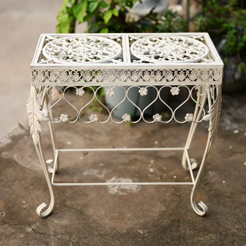 Heavy Duty Wrought Iron Love Garden Pot Stand Vintage