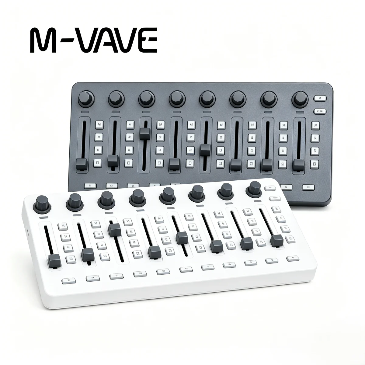 M-VAVE SMC-Mixer Wireless MIDI Controller, 43 Buttons 8 Faders 8 Knobs Portable DAW Controller for Ableton FL Studio Cubase