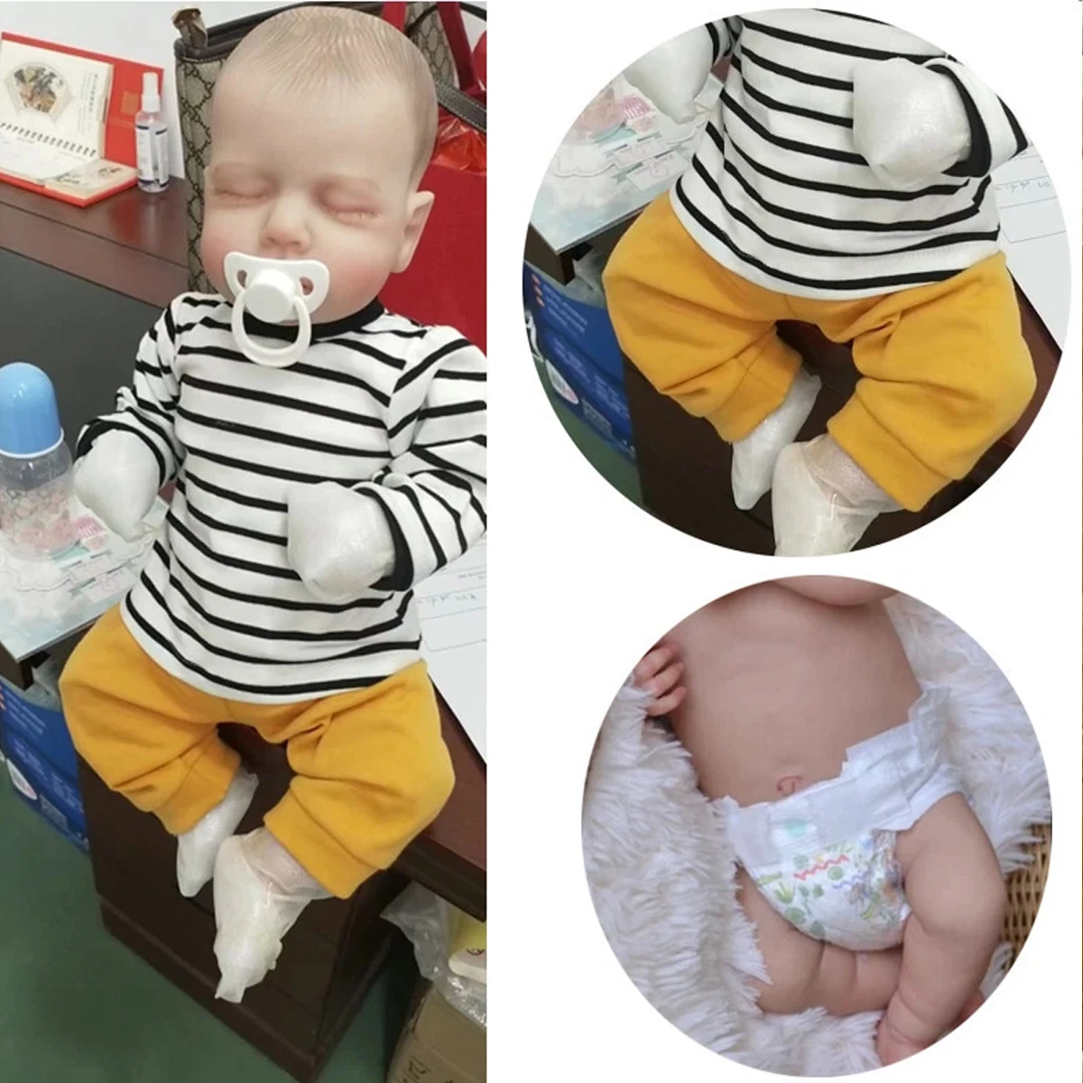 

JOYORA Soft Cloth Body Simulation Doll Toy Reincarnation Doll Realistic Sweet Baby Collectible Birthday Holiday Gift